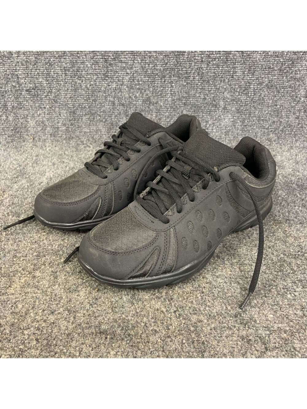 Womens Safe T Step Size 9W Oil & Slip Resistant Black Lace Up Shoes NEW